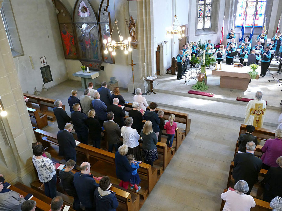 Festgottesdienst für die Kommunionjubilare an Ostermontag (Foto: Karl-Franz Thiede)